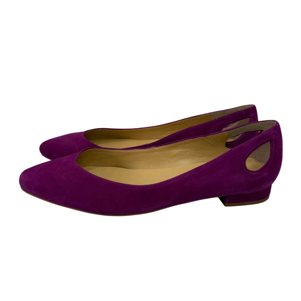 Talbots Women's Shoes sz 9.5 Suede Magenta Cut Out Display Item # box 782 - Picture 5 of 11